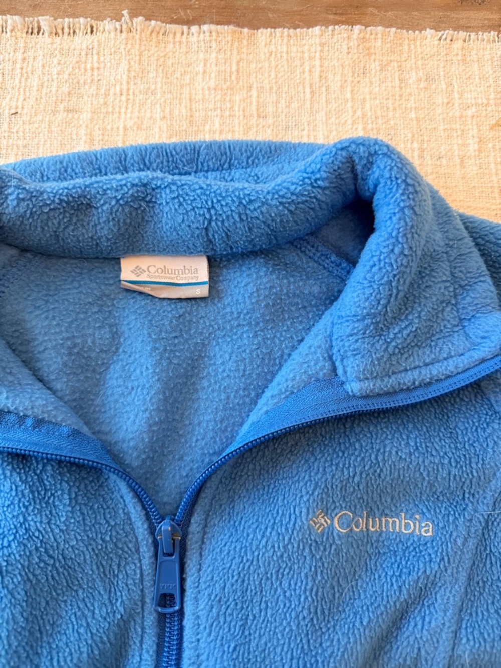 Columbia Bright Blue Sherpa Fleece Jacket